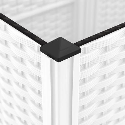 Garden Planter | White | PP (polypropylene) | 40x40x136 cm | Planters
