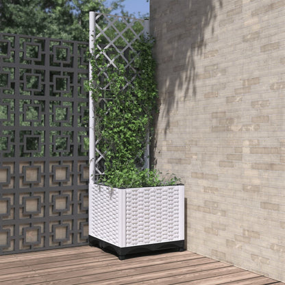 Garden Planter | White | PP (polypropylene) | 40x40x136 cm | Planters