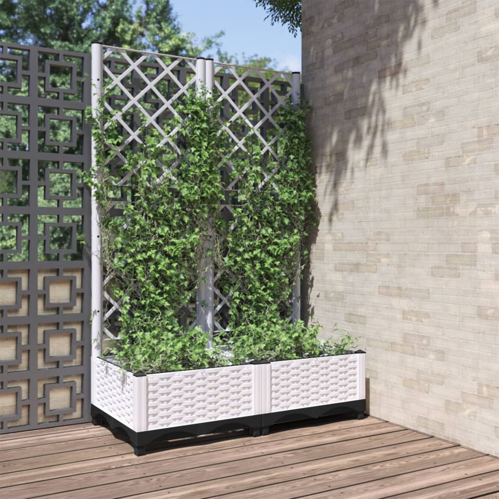 Garden Planter | White | Polypropylene | Large | Planters