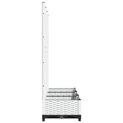 Garden Planter | White | Polypropylene | 120x40x121.5 cm | Planters