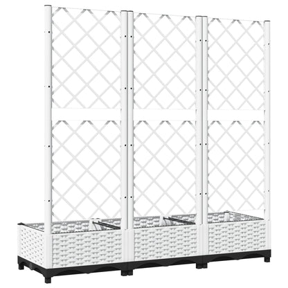 Garden Planter | White | Polypropylene | 120x40x121.5 cm | Planters