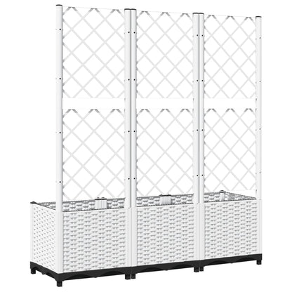 Garden Planter | White | Polypropylene | 120 x 40 x 136 cm | Planters