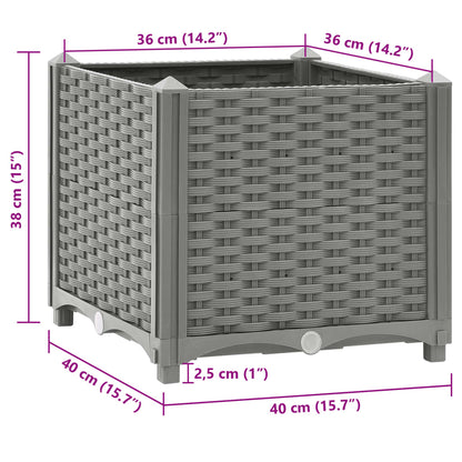 Raised Bed 40x40x38 cm Polypropylene