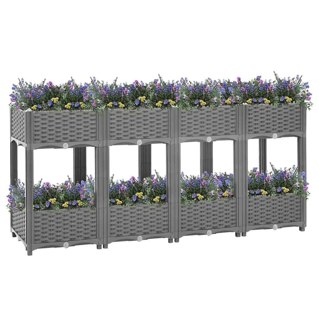 Raised Bed 160x40x71 cm Polypropylene