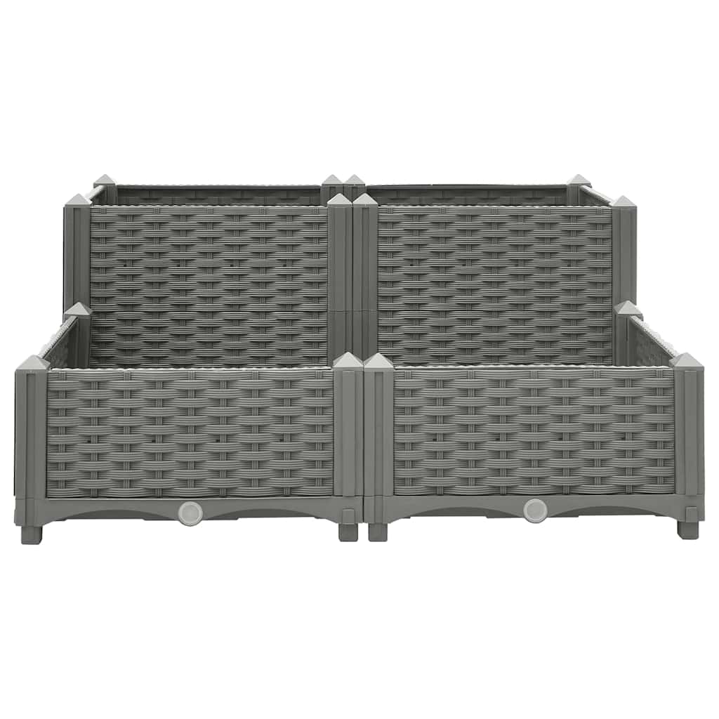 Raised Bed 80x80x38 cm Polypropylene