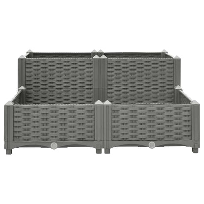 Raised Bed 80x80x38 cm Polypropylene