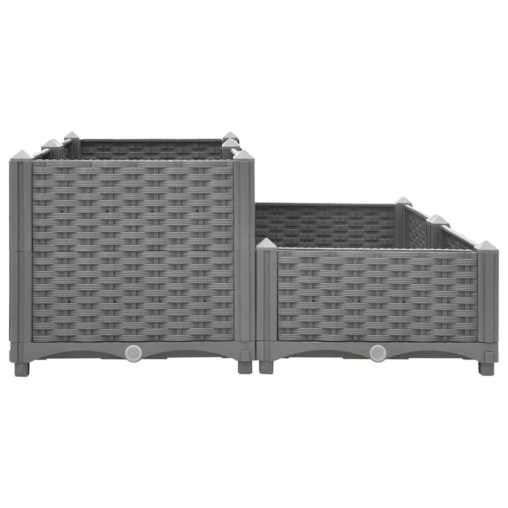 Raised Bed 80x80x38 cm Polypropylene