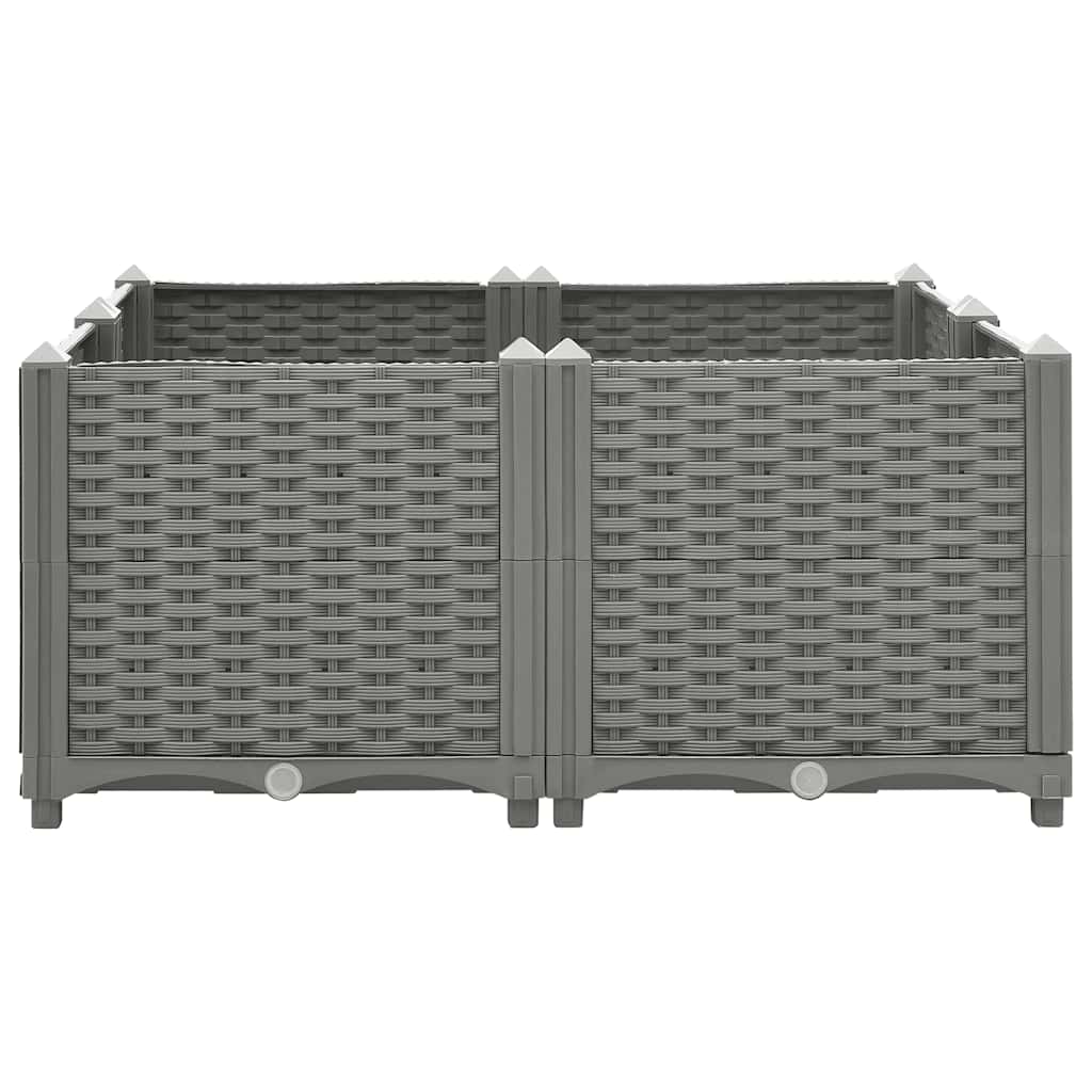 Raised Bed 80x80x38 cm Polypropylene