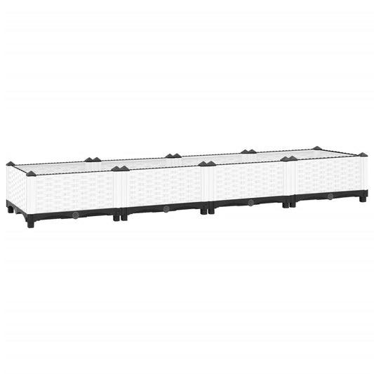 Raised Bed White 160x40x23 cm Polypropylene