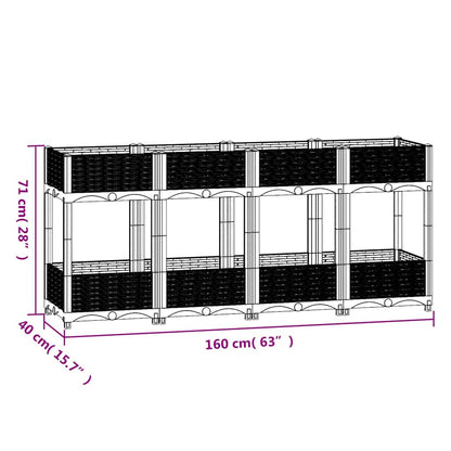 Raised Bed 160x40x71 cm Polypropylene