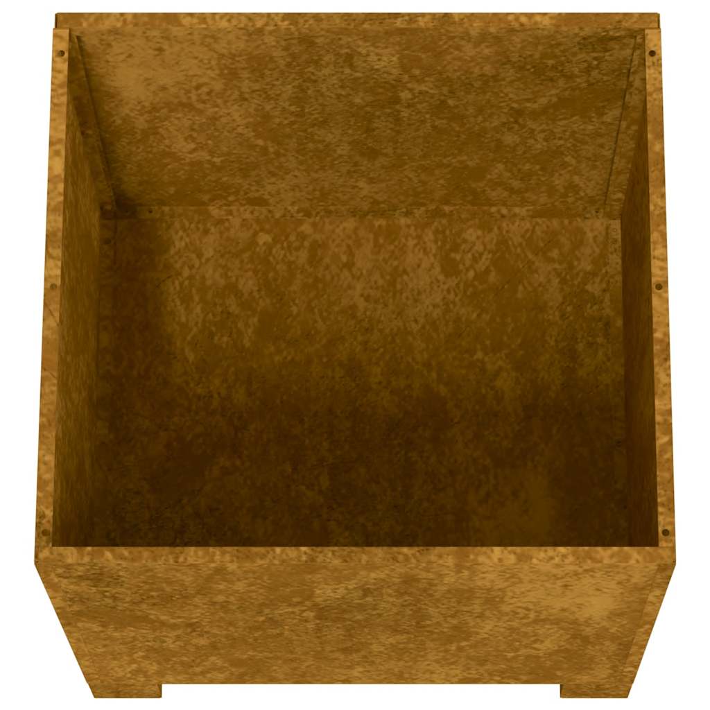 Planter with Legs Rusty 30x30x30 cm Corten Steel
