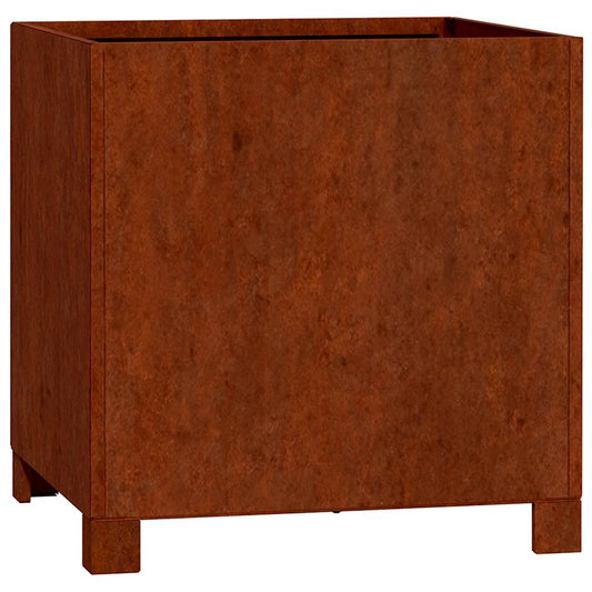 Planter with Legs Rusty 40x40x40 cm Corten Steel