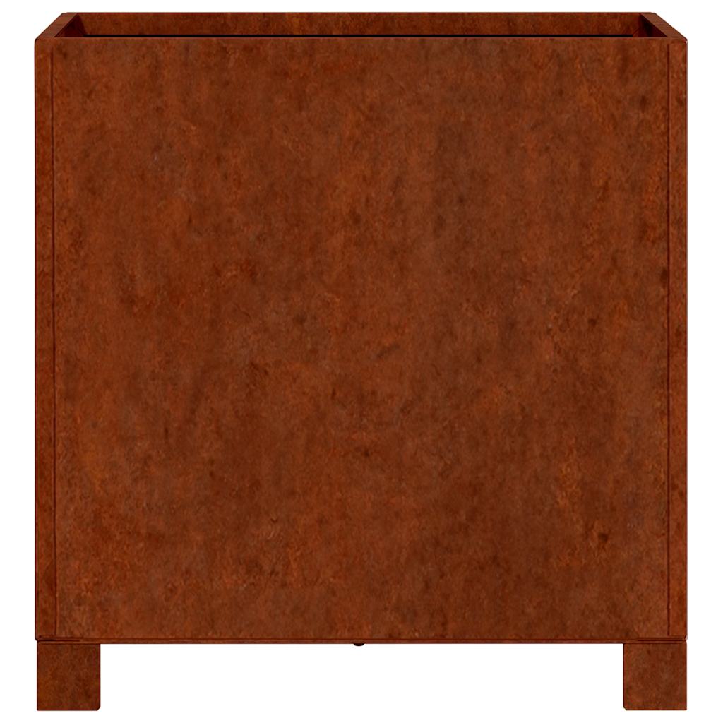 Planter with Legs Rusty 40x40x40 cm Corten Steel