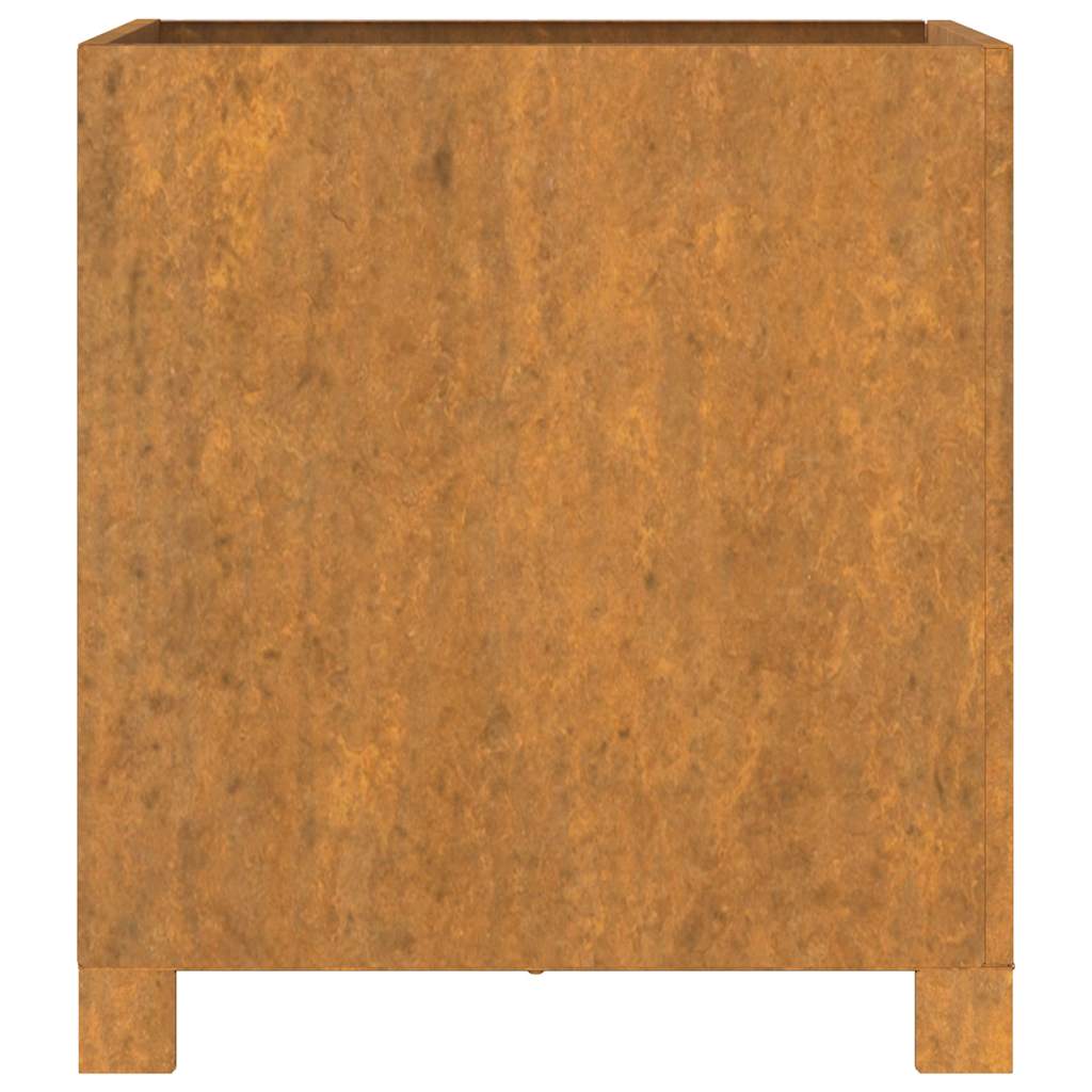 Planter with Legs Rusty 40x40x40 cm Corten Steel