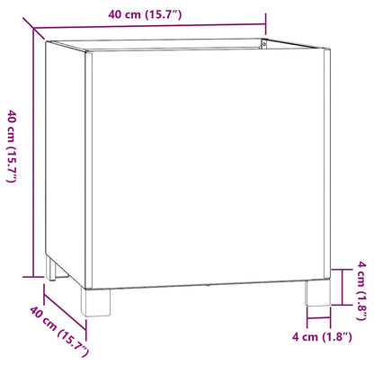 Planter with Legs Rusty 40x40x40 cm Corten Steel