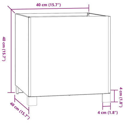 Planter with Legs Rusty 40x40x40 cm Corten Steel