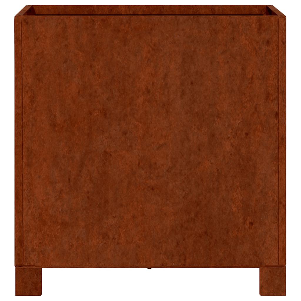 Planters with Legs 2 pcs Rusty 40x40x40 cm Corten Steel