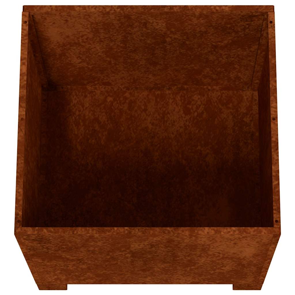 Planters with Legs 2 pcs Rusty 40x40x40 cm Corten Steel