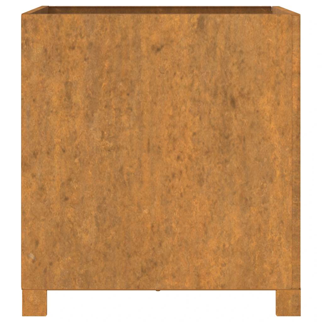 Planter with Legs Rusty 50x50x50 cm Corten Steel