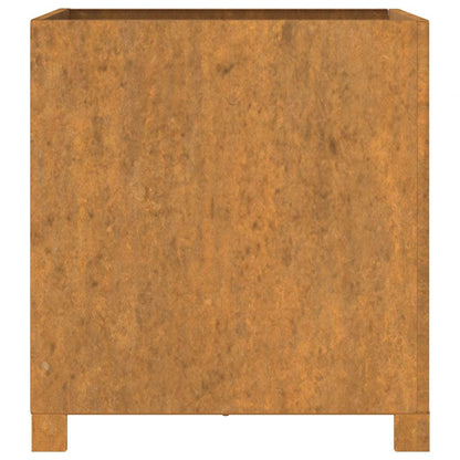 Planter with Legs Rusty 50x50x50 cm Corten Steel