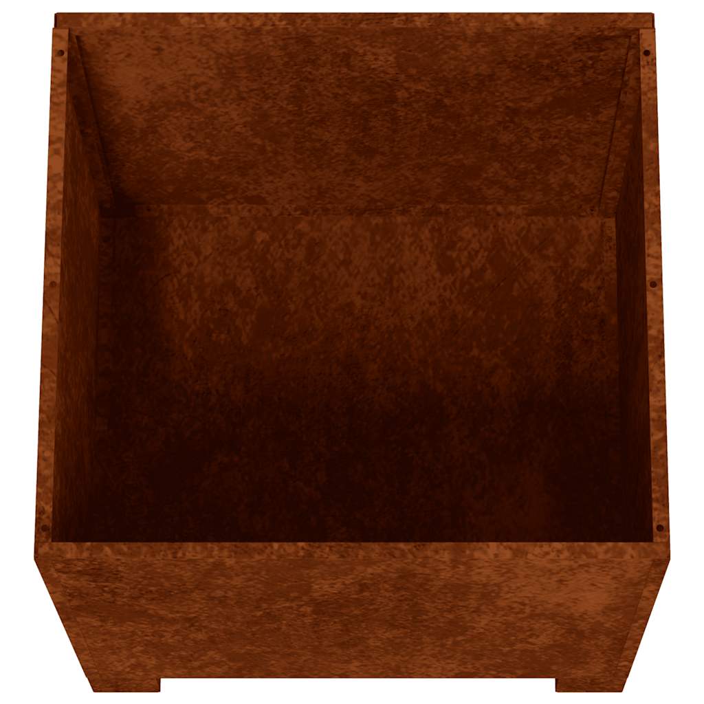 Planter with Legs Rusty 50x50x50 cm Corten Steel