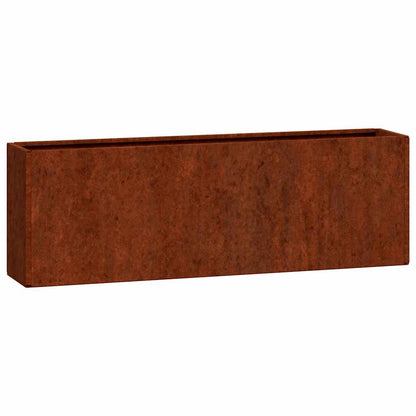 Wall Planters 2 pcs Rusty Corten Steel 53x10x17 cm