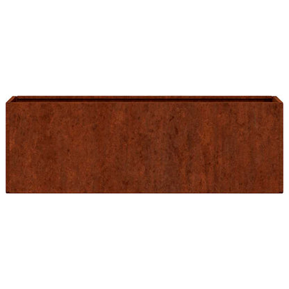 Wall Planters 2 pcs Rusty Corten Steel 53x10x17 cm