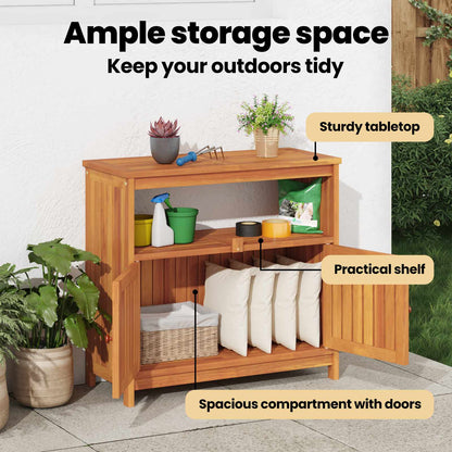 Garden Console Table 80x35x75 cm Solid Wood Acacia