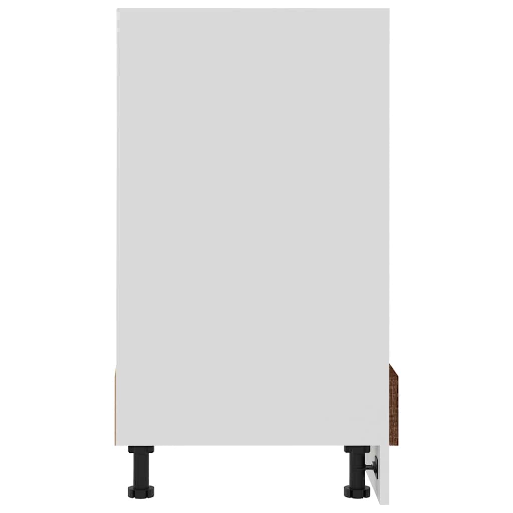 Oven Cabinet Lyon Brown Oak 60x46x81.5 cm Engineered Wood