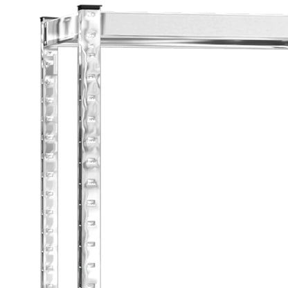 2-Layer Tire Rack 3 pcs Silver 110x40x110 cm Steel