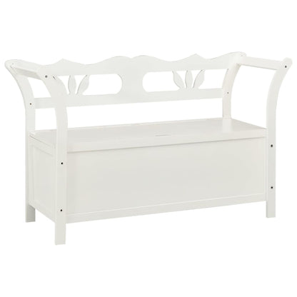 Bench White 107x45x75.5 cm Solid Wood Fir