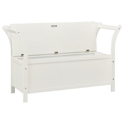Bench White 107x45x75.5 cm Solid Wood Fir