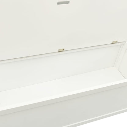 Bench White 107x45x75.5 cm Solid Wood Fir