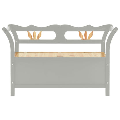 Bench Grey 107x45x75.5 cm Solid Wood Fir
