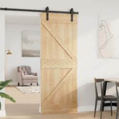 Door NARVIK Natural 80 x 210 cm Solid Pine Wood
