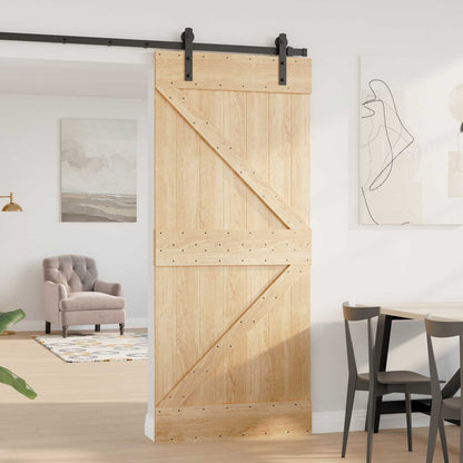 Door NARVIK Natural 90 x 210 cm Solid Pine Wood