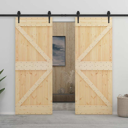 Door NARVIK Natural 90 x 210 cm Solid Pine Wood