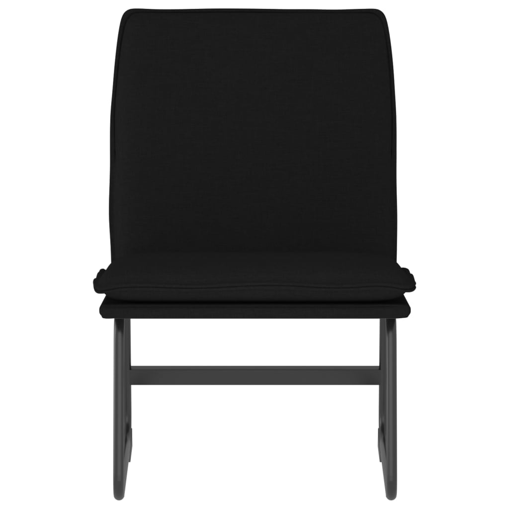 Lounge Chair Black 52x75x76 cm Fabric