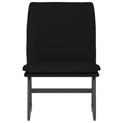 Lounge Chair Black 52x75x76 cm Fabric