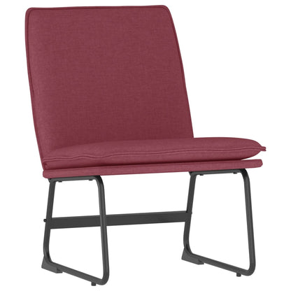 Lounge Chair Wine Red 52x75x76 cm Fabric