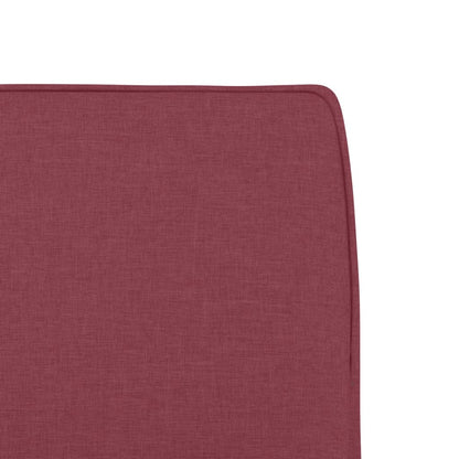 Lounge Chair Wine Red 52x75x76 cm Fabric