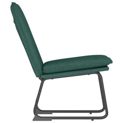 Lounge Chair Dark Green 52x75x76 cm Fabric