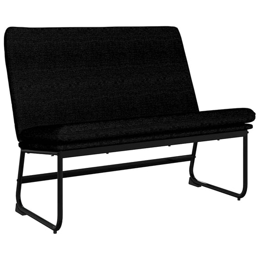 Bench Black 100x75x76 cm Fabric