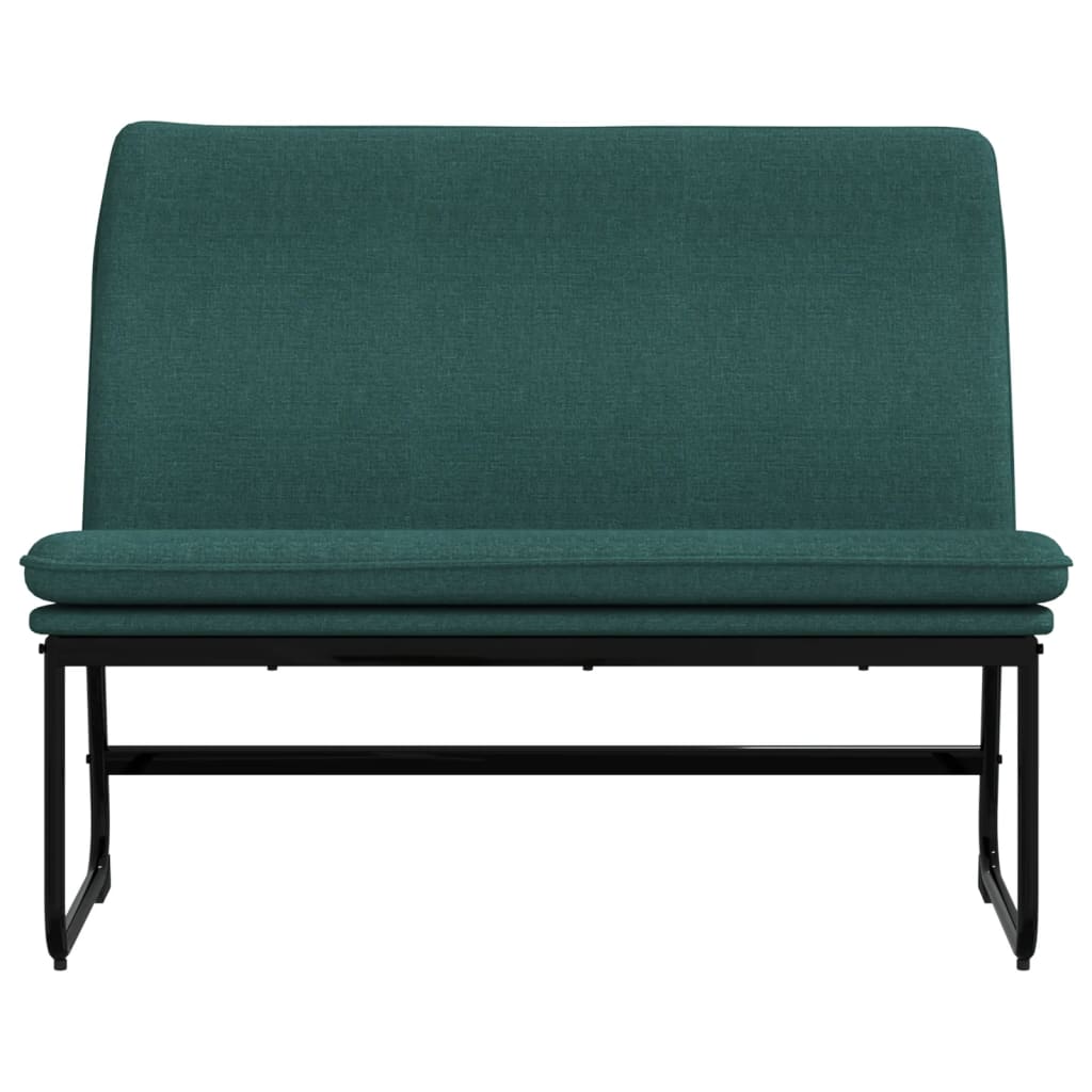 Bench Dark Green 100x75x76 cm Fabric