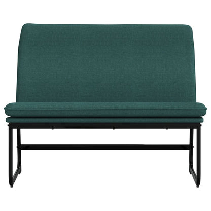 Bench Dark Green 100x75x76 cm Fabric