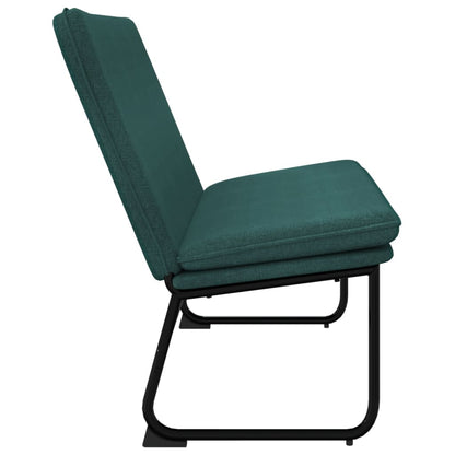Bench Dark Green 100x75x76 cm Fabric