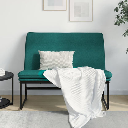 Bench Dark Green 100x75x76 cm Fabric