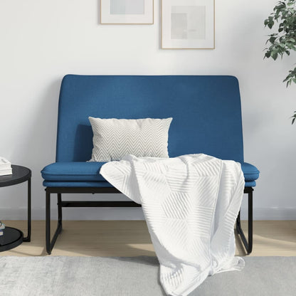 Bench Blue 100x75x76 cm Fabric