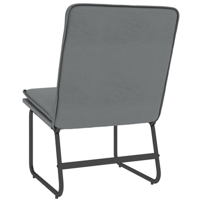 Lounge Chair Grey 54x75x76 cm Faux Leather