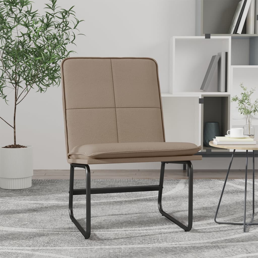 Lounge Chair Cappuccino 54x75x76 cm Faux Leather